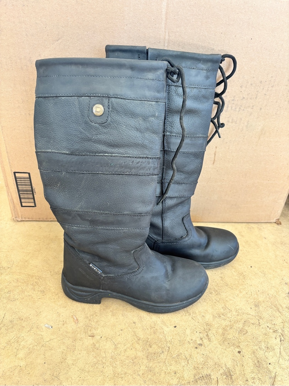 Dublin River Boots, Black, Size 8